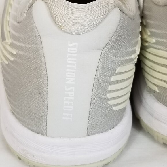 ASICS Solution Speed FF Ribbed Rubber Upper Walking Shoe Off White Size 8 ~ 4398 - Picture 6 of 9